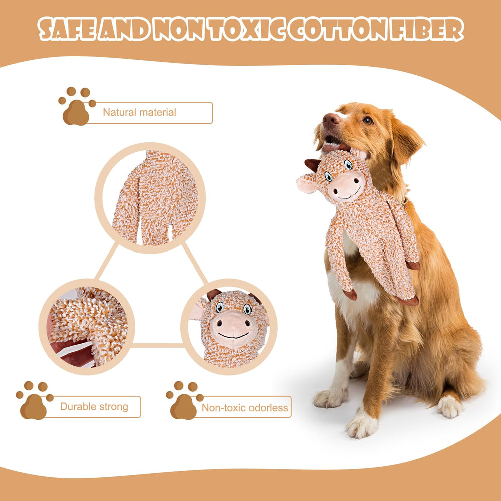 Peluche suave BUYPOW para perros, cómodo durante el juego.