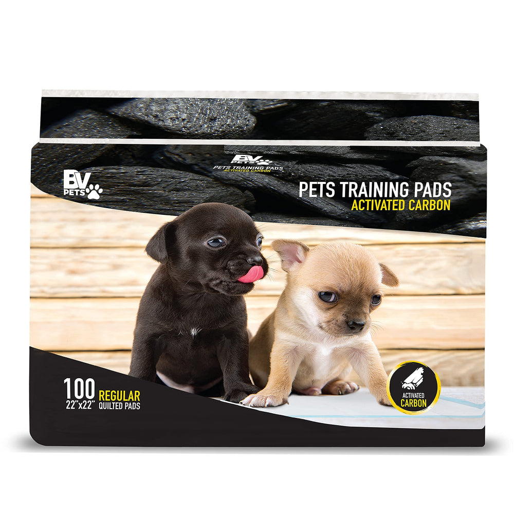 BV Charcoal Puppy Pads carbón activado que neutraliza olores en casa.
