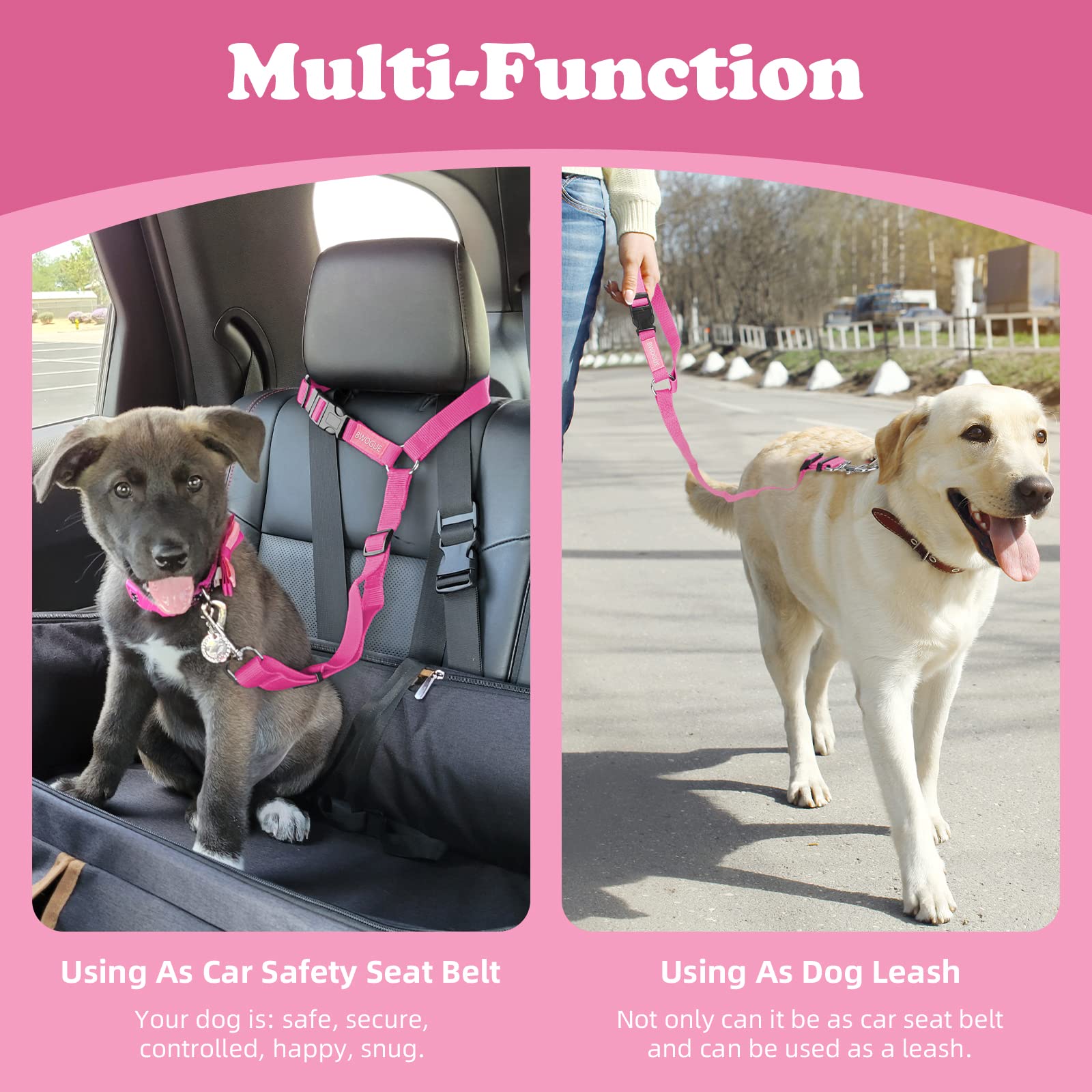 BWOGUE ajuste de 18-30 pulgadas para adaptar la longitud a tu mascota.
