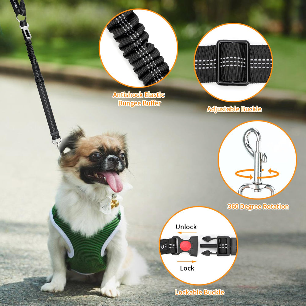 BWOGUE amortiguador-elastico-perro-confort reduce tirones en viajes.