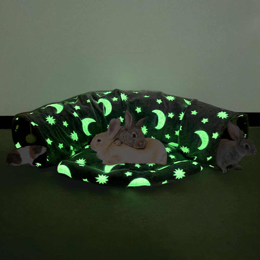 BWOGUE cama-tunel-conejo: refugio cómodo para conejos y gatos pequeños.