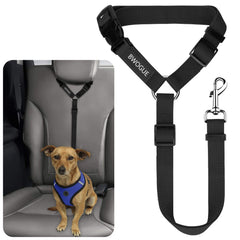 BWOGUE cinturón de seguridad para mascotas conectado al reposacabezas, mantiene a tu mascota segura en el coche.