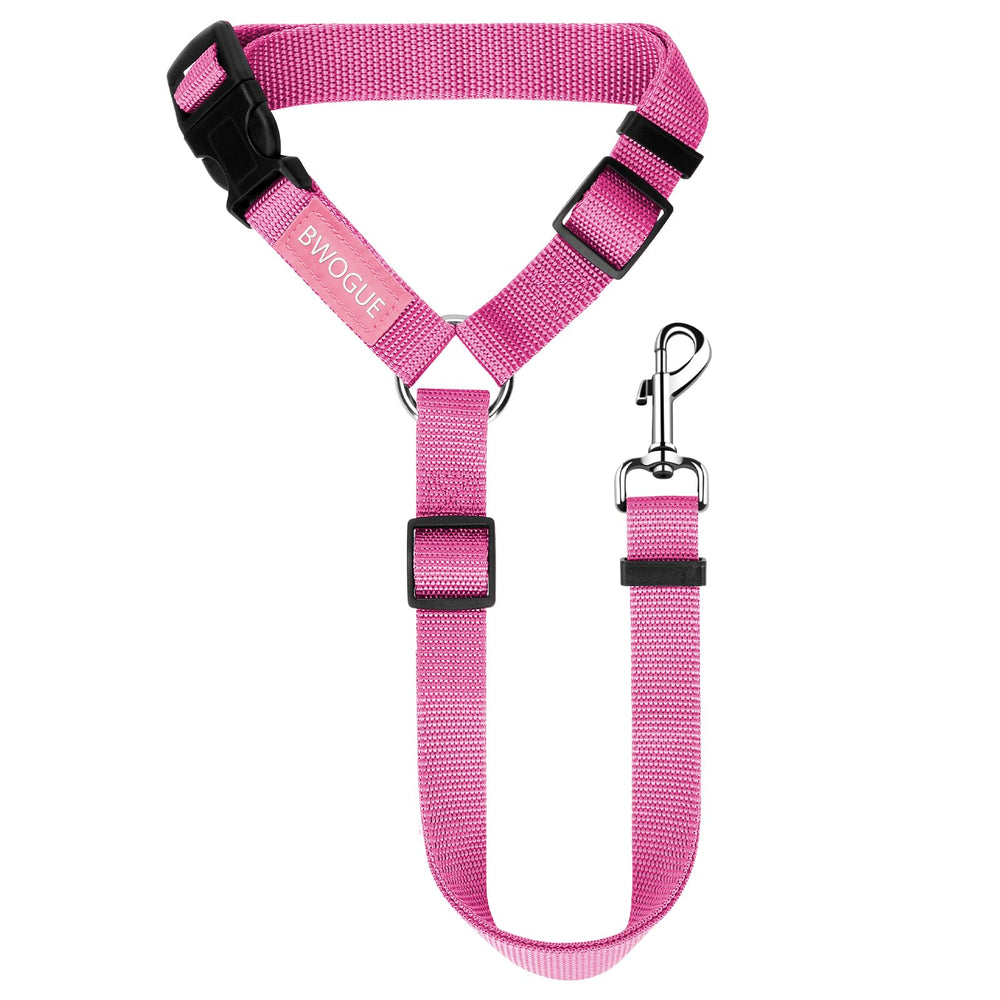 BWOGUE cinturón de seguridad para mascotas fijado al reposacabezas para viaje seguro.