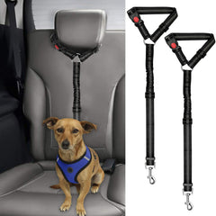 BWOGUE cinturón de seguridad para perros instalado en el reposacabezas, viaje más seguro.