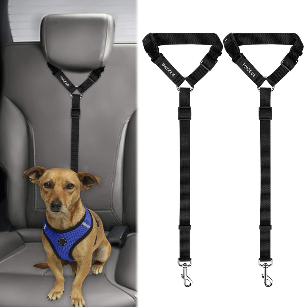  BWOGUE correa de seguridad para asiento de coche mantiene al perro seguro en el viaje