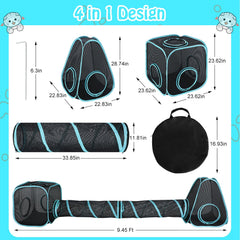 BWOGUE Gato Exterior Tunel: conexión flexible para juego cómodo
