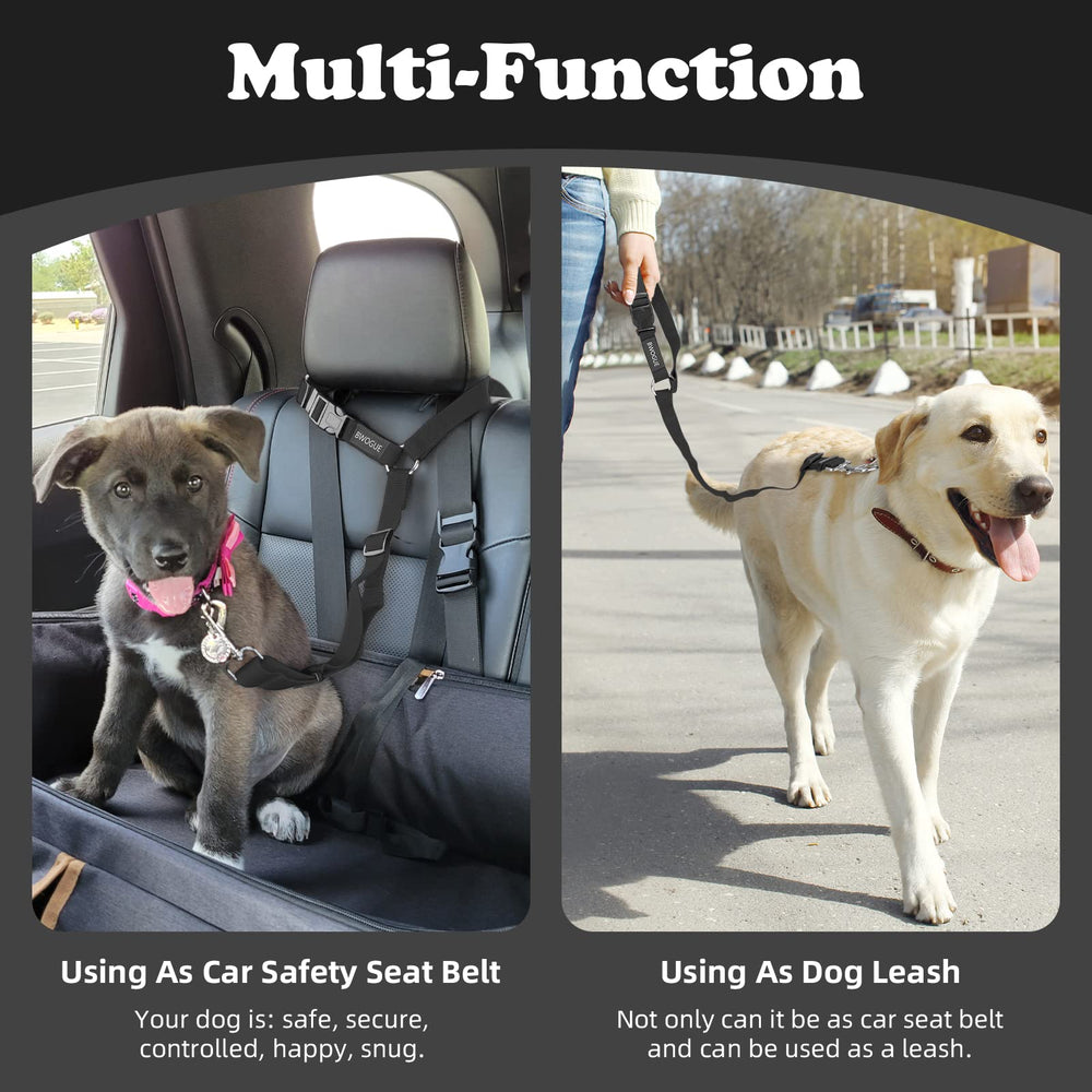Seguridad BWOGUE para mascotas en coche con clip de liberación rápida