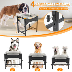 BWOGUE soporte en acero inoxidable mantiene bebedero estable y duradero.