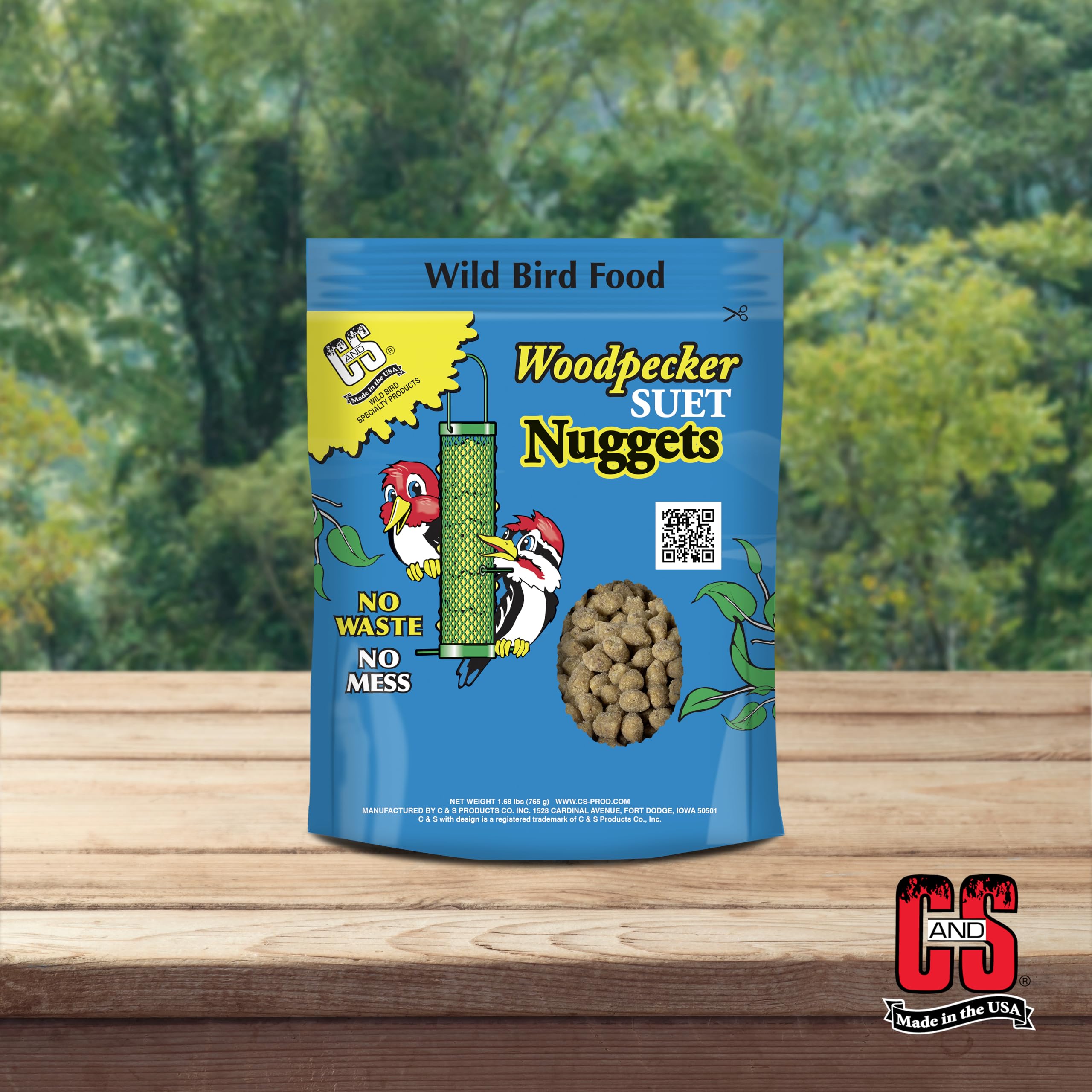 Fácil de usar y rellenar trozos de sebo de Woodpecker.
