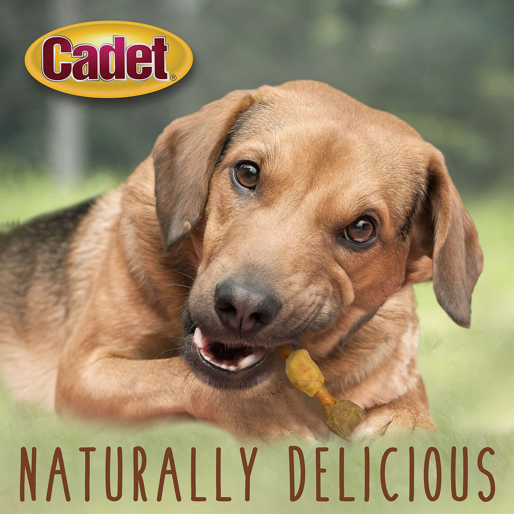 Cadet Gourmet brochetas para perros pequeños con batata nutritiva y cerdo.