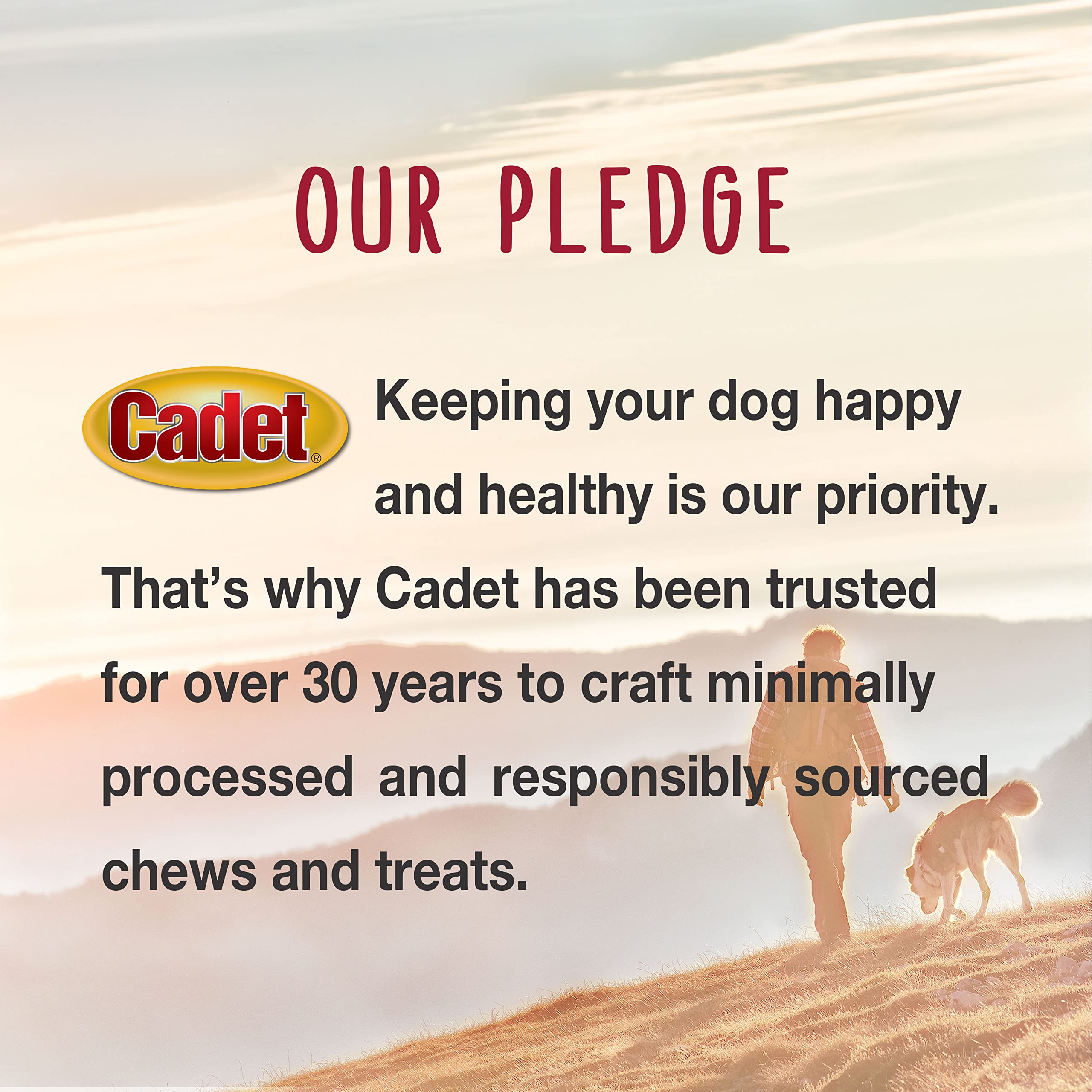 Cadet Jerky pato para perros de todos los tamaños
