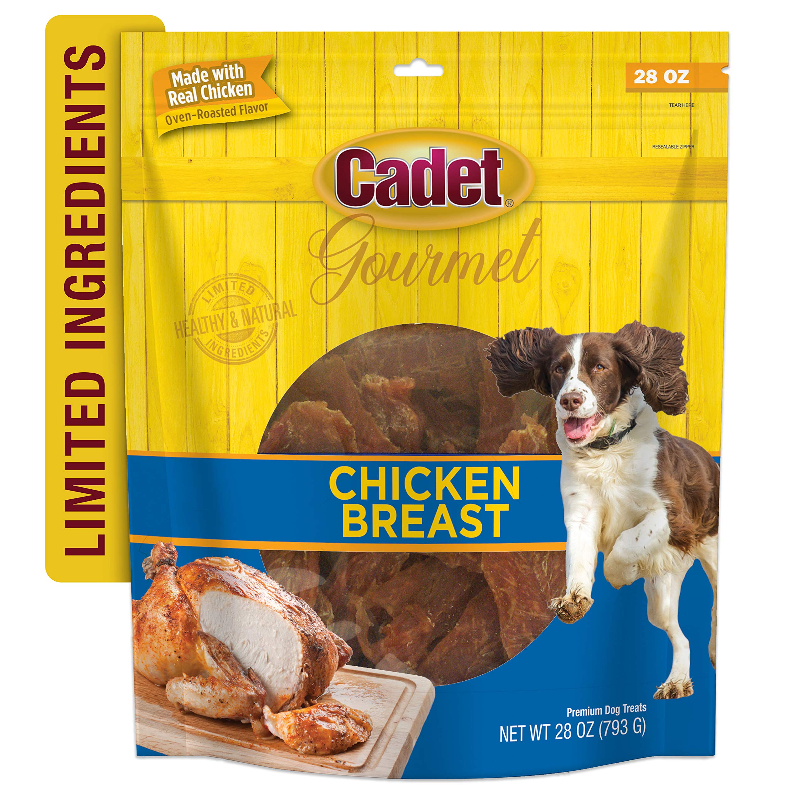 Cadet Gourmet sin colorantes artificiales, snack natural para perros.
