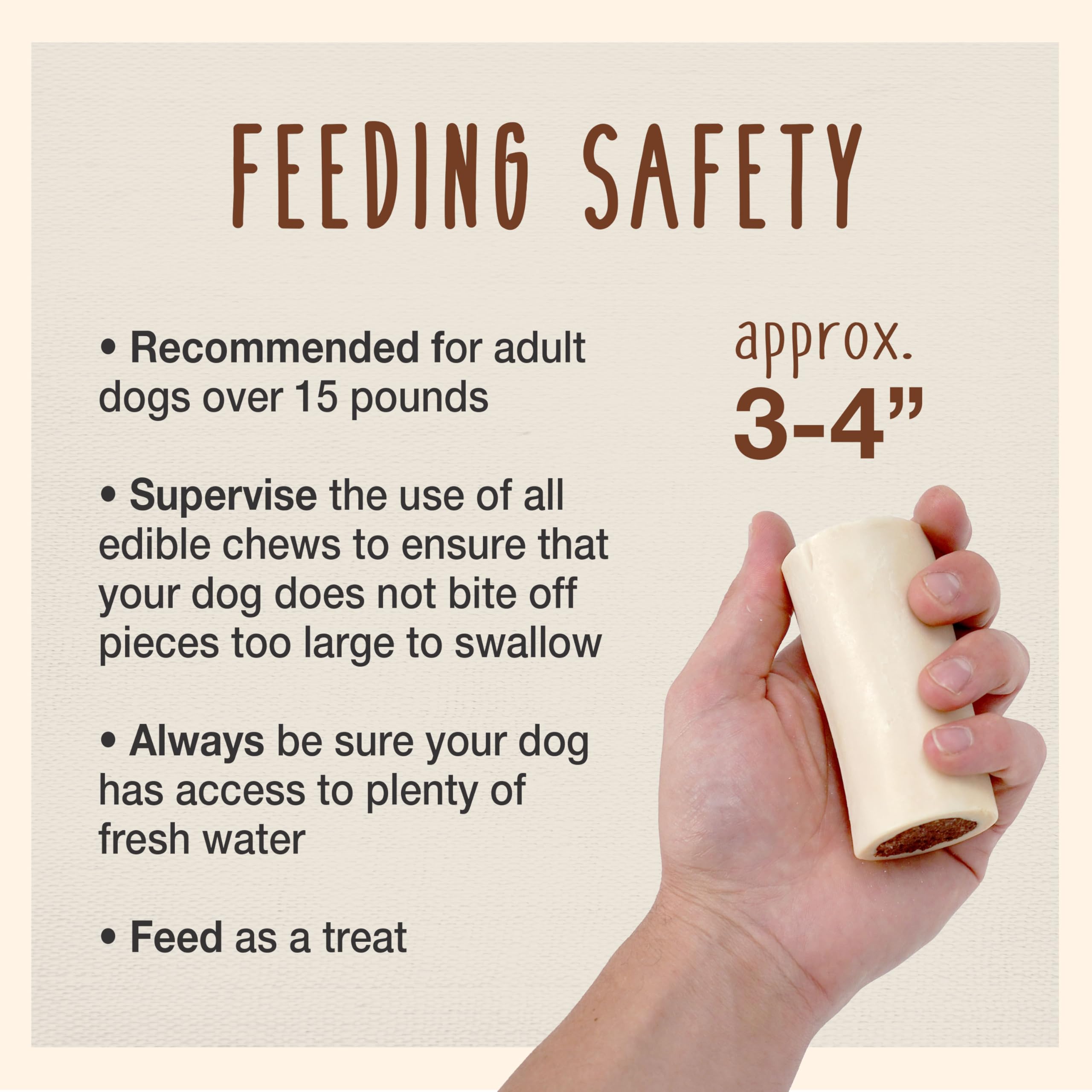 Cadet Hueso Relleno Ingredientes simples para perros curiosos