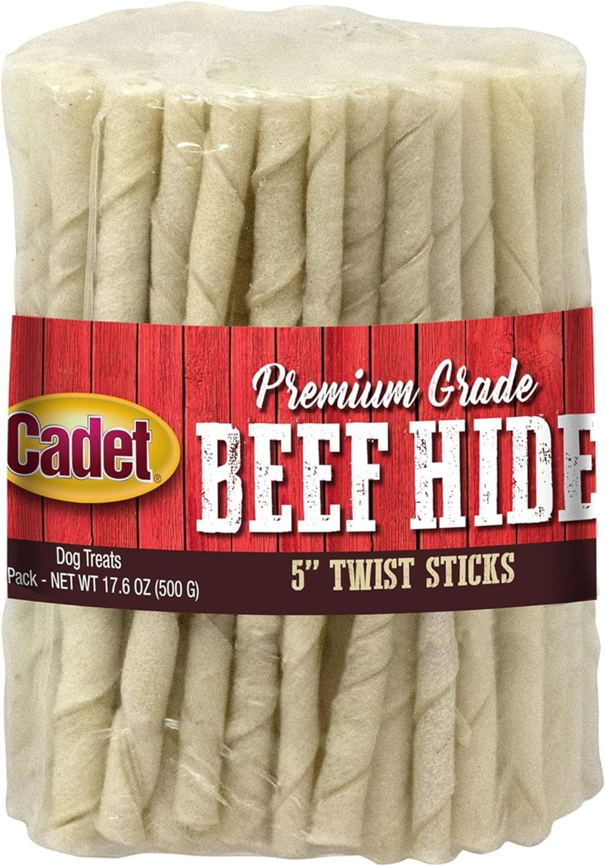 Cadet piel de res twist 5 pulgadas para masticar y entretener