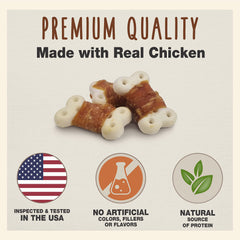 Cadet Snack crujiente de pollo envuelto, ideal para recompensas rápidas durante la obediencia.