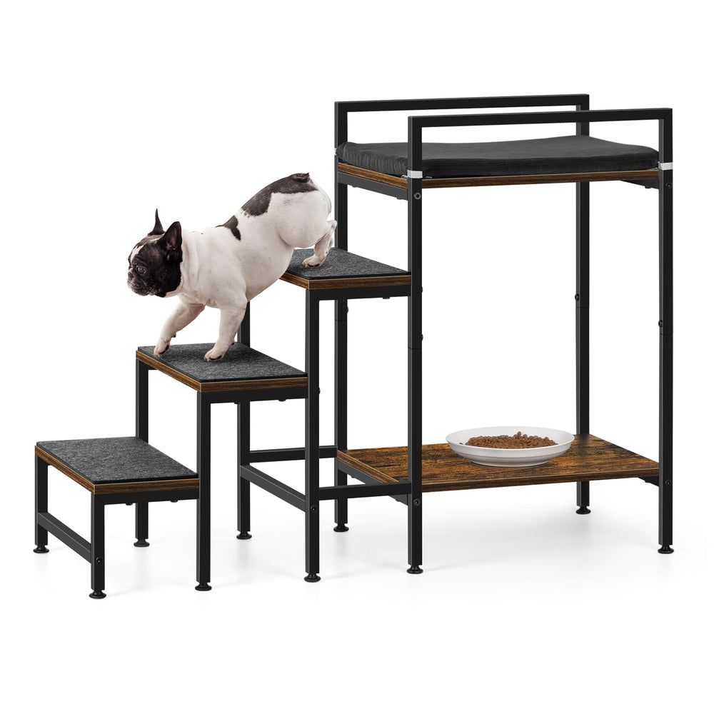 Caduke percha de ventana con escaleras para subir con comodidad.