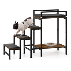 Caduke percha de ventana con escaleras para subir con comodidad.