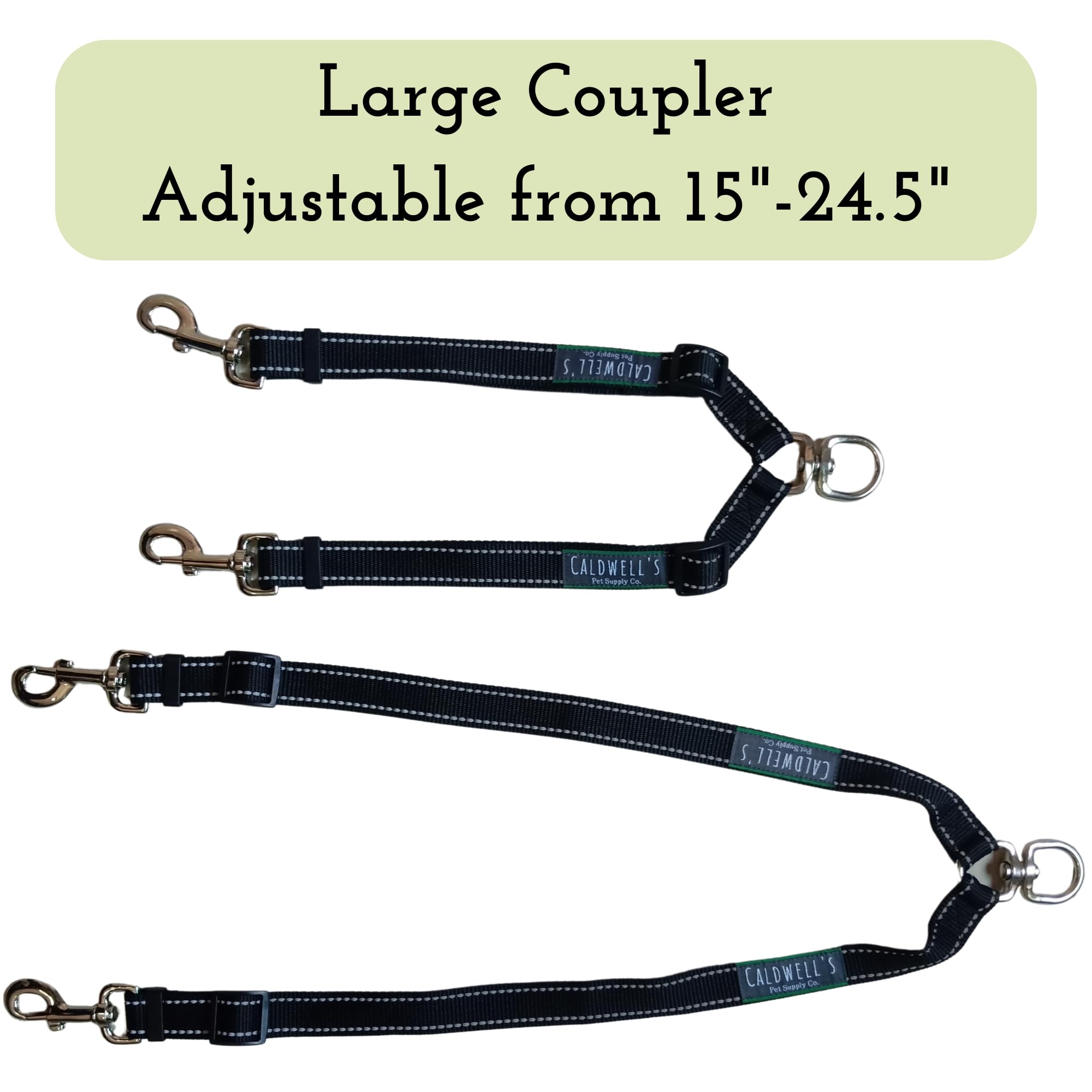 Caldwell's conector doble para dos perros, mejor control durante caminatas.