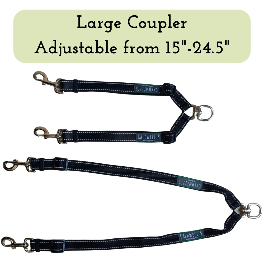 Caldwell's conector doble para dos perros, mejor control durante caminatas.