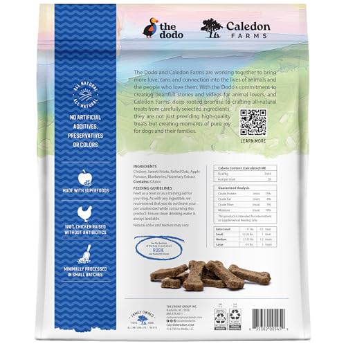 Caledon Farms The Dodo Crunchy Biscuits con manzana, fuente de fibra natural.