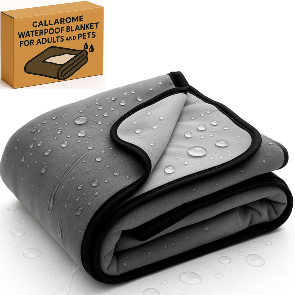 Callarome manta impermeable protege cama y sofá ante derrames y pelos.