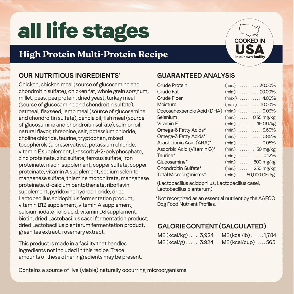 CANIDAE cuidado de piel y pelaje y articulaciones con multi-proteína.