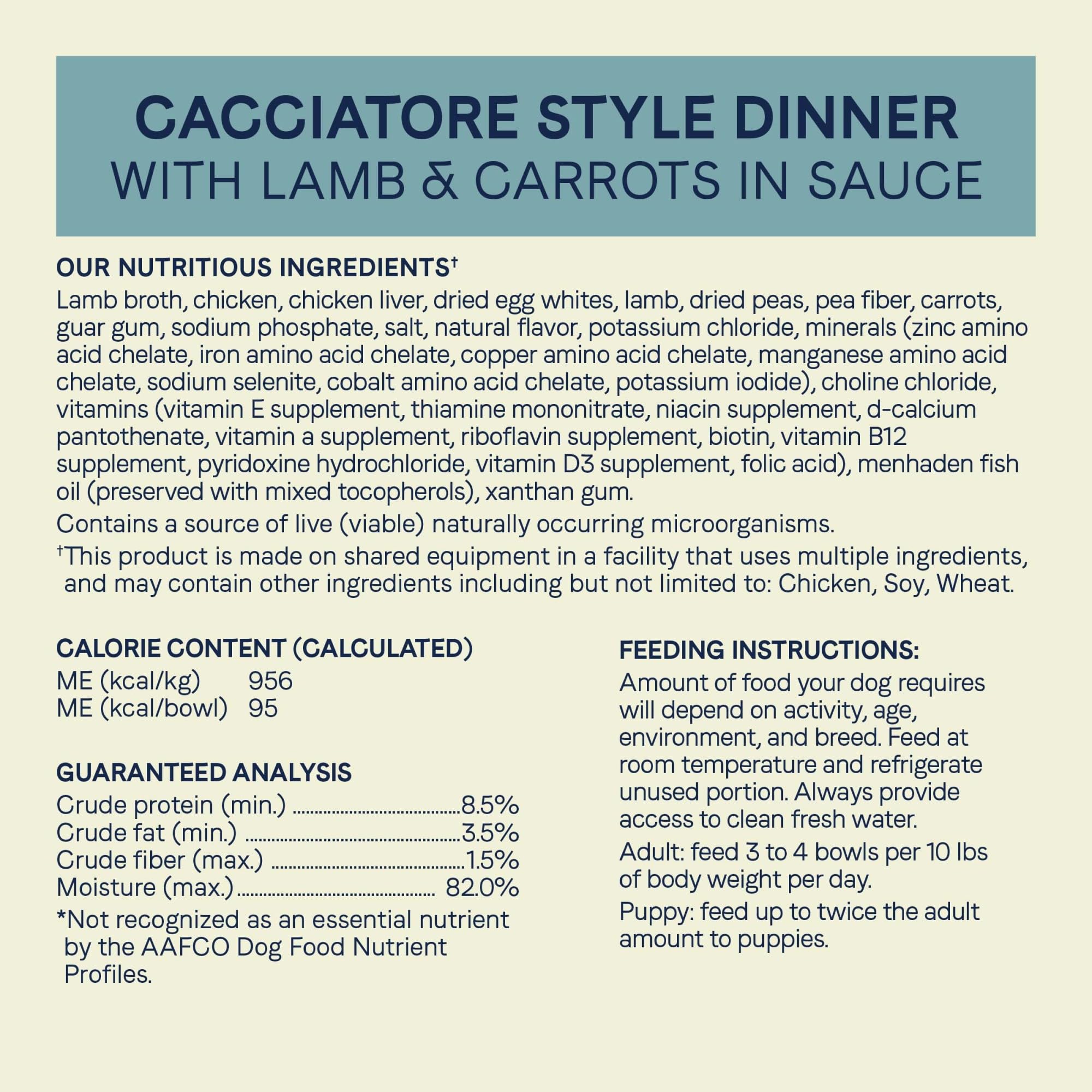CANIDAE Pure Petite porciones individuales, tarro 3-5 onzas para control de alimentación.