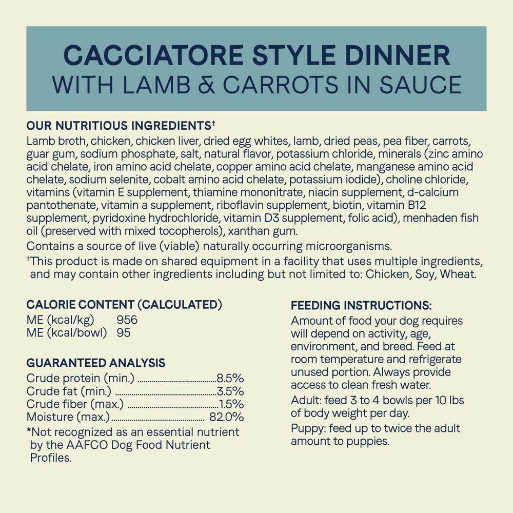 CANIDAE Pure Petite porciones individuales, tarro 3-5 onzas para control de alimentación.