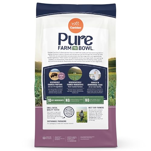 CANIDAE Pure: comida seca sin granos para perros sensibles.