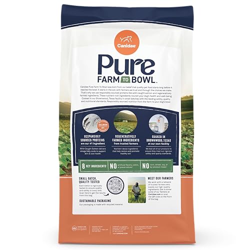 Canidae Pure Farm to Bowl, salmón sin granos que favorece la digestión.