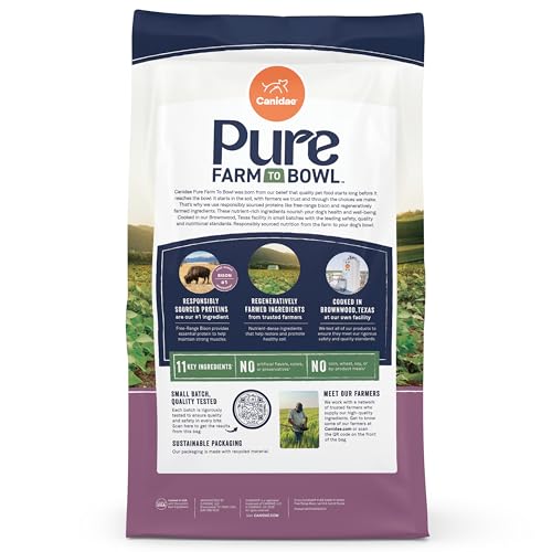 CANIDAE Pure Farm to Bowl sin granos, opción digestiva para perros sensibles