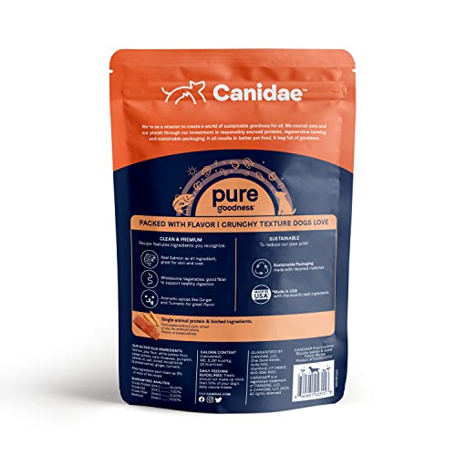 CANIDAE Pure ingredientes clave salmón real y batata para sabor natural