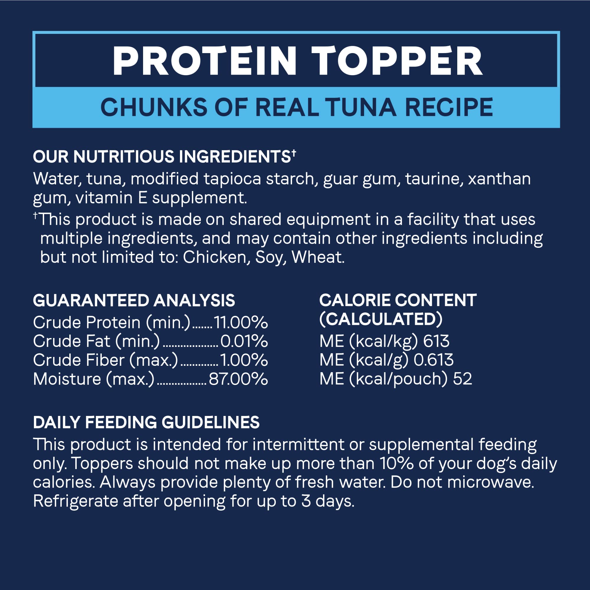 CANIDAE Topper en salsa de atún como snack sabroso para entrenamiento.