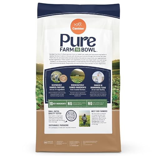 CANIDAE Pure sin granos; opción sin maíz ni trigo para paladares sensibles.