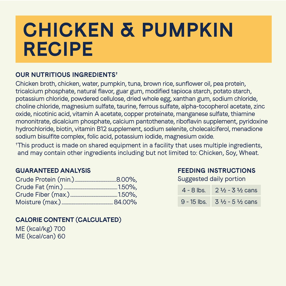 CANIDAE pollo-calabaza en salsa, proteína y vegetales para alimentación diaria.