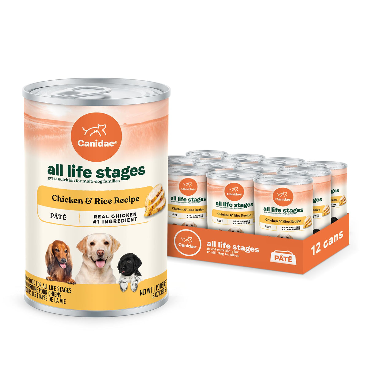 CANIDAE vida para todos pollo-arroz tazón: nutrición para todas las edades.