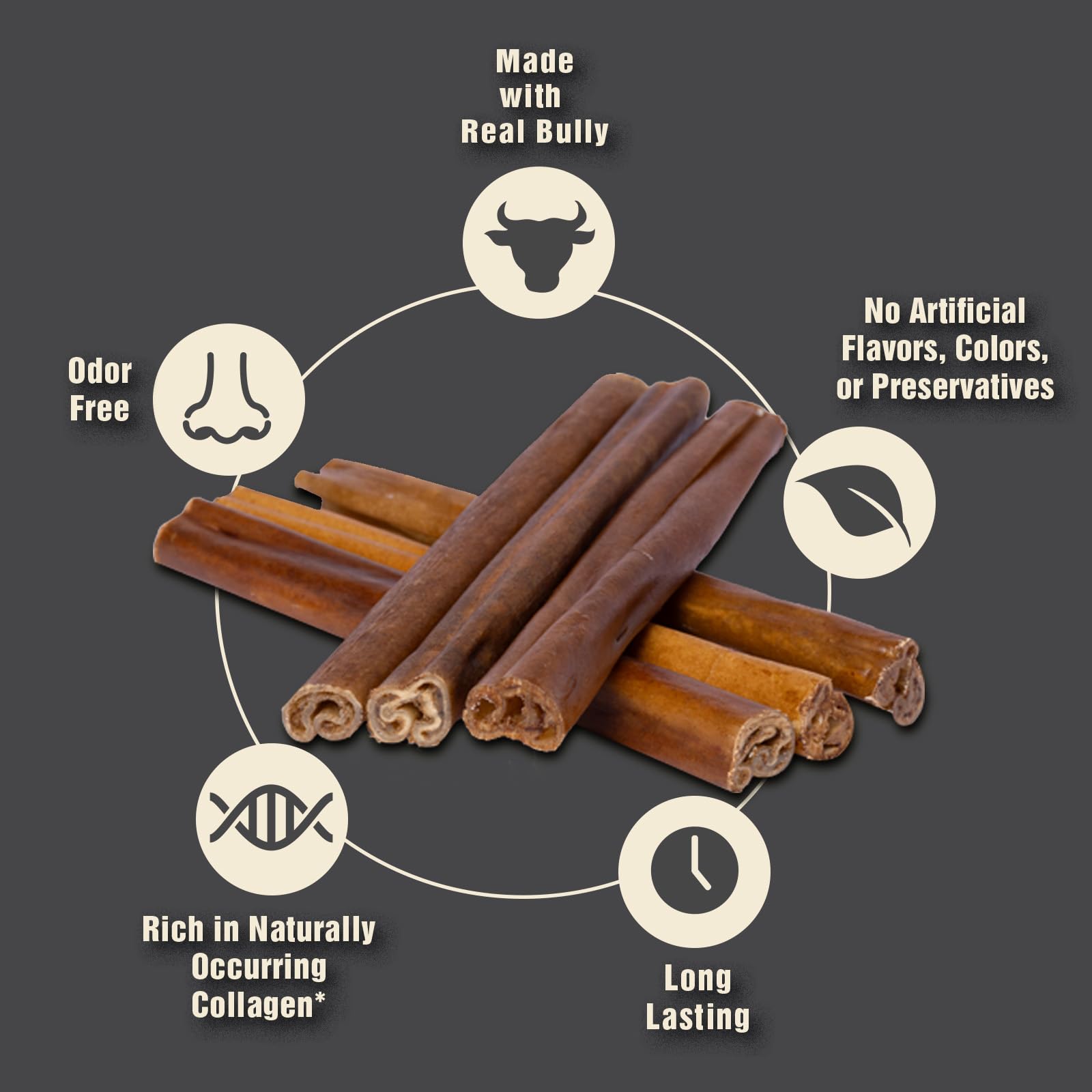 Canine Naturals palitos de ternera con textura duradera para masticación prolongada