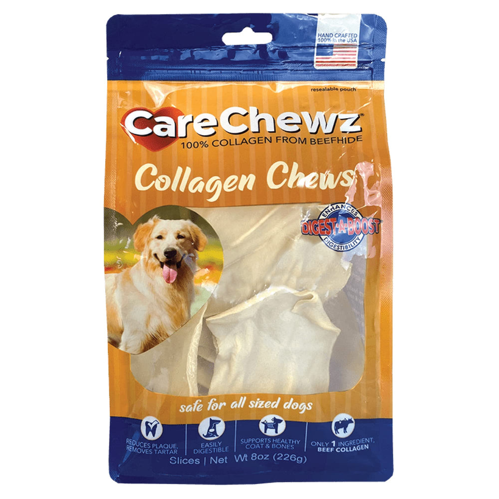 CareChewz tiras de colageno sabor natural para perros, masticables y duraderas