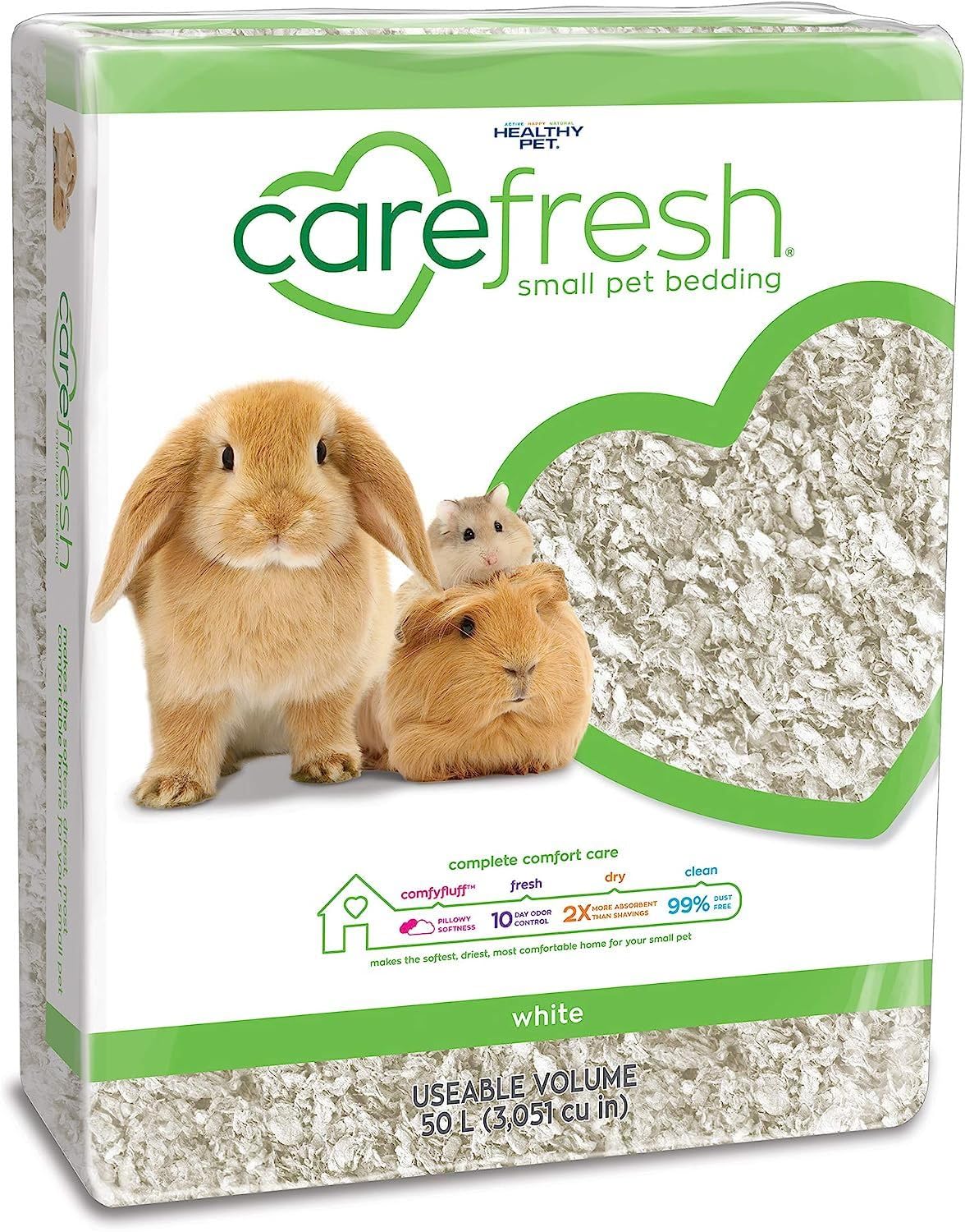 Carefresh cama de papel natural suave para mascotas pequeñas