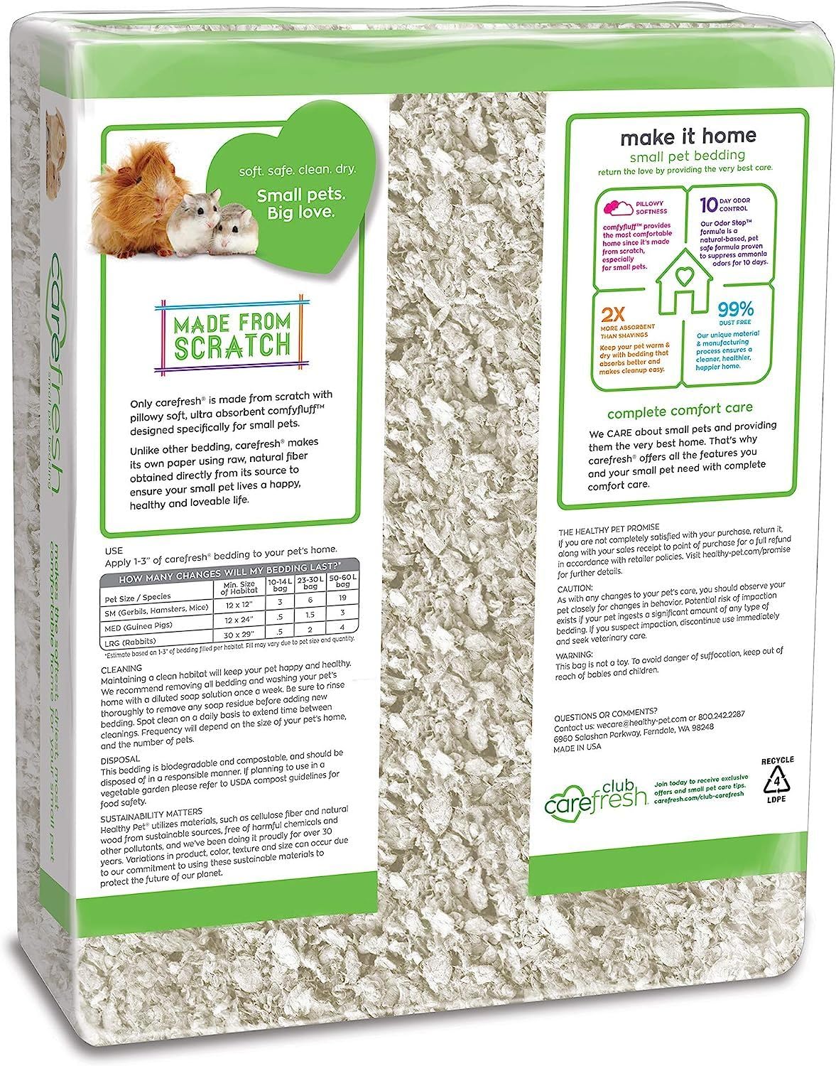 Carefresh control de olor hasta 10 días