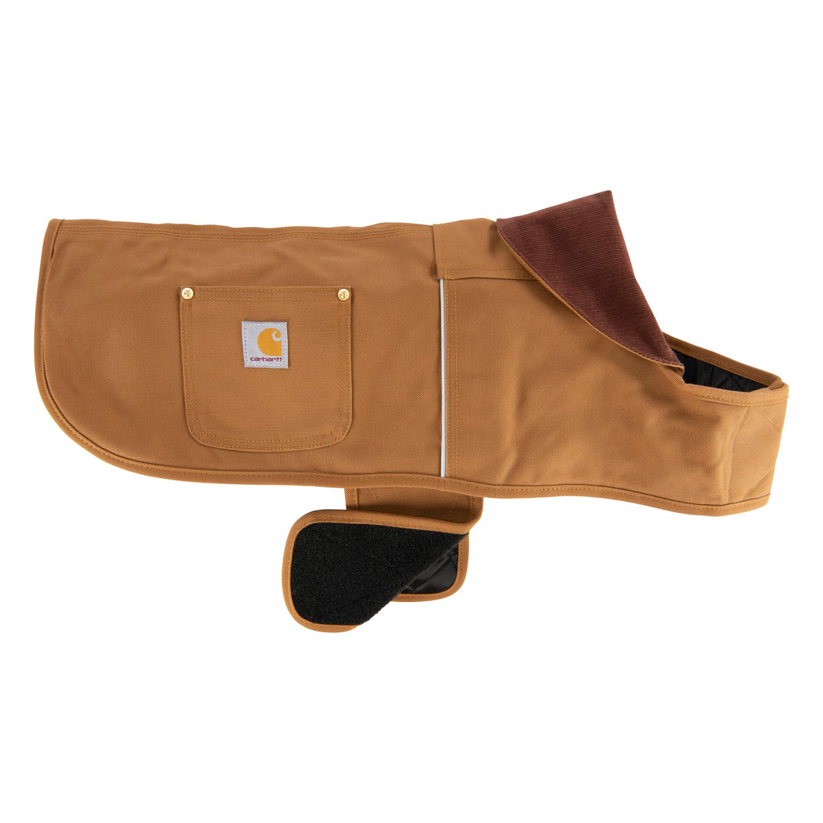 Carhartt abrigo para perro, frente mostrando lona resistente para protección