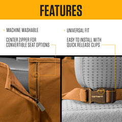 Carhartt acceso al cinturón de seguridad; facilidad para pasajeros