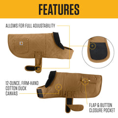 Chaqueta para perro Carhartt: forro acolchado interior para mayor calidez.