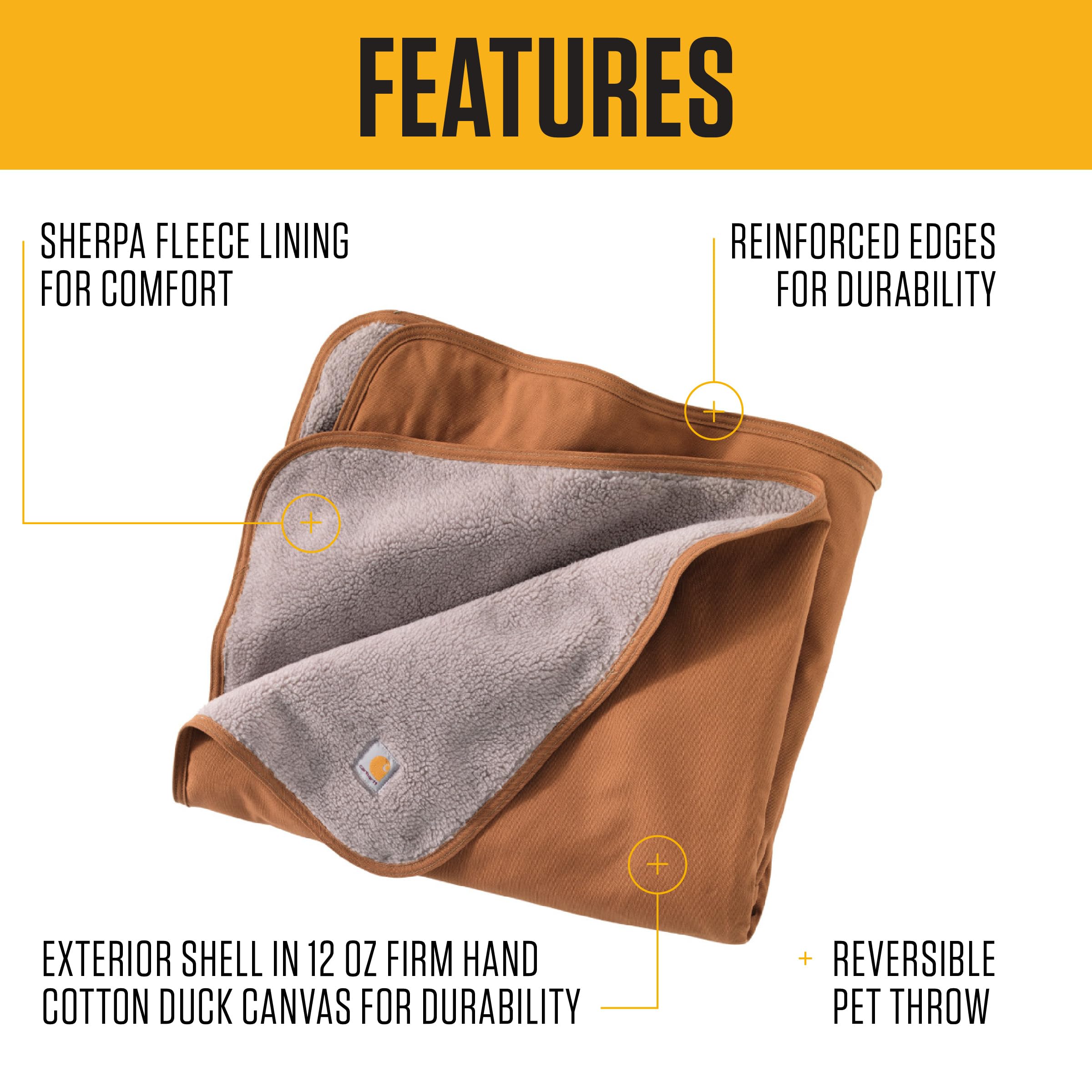 Carhartt cobertor para mascota, lado reversible, cambia estilo y uso según la ocasión.