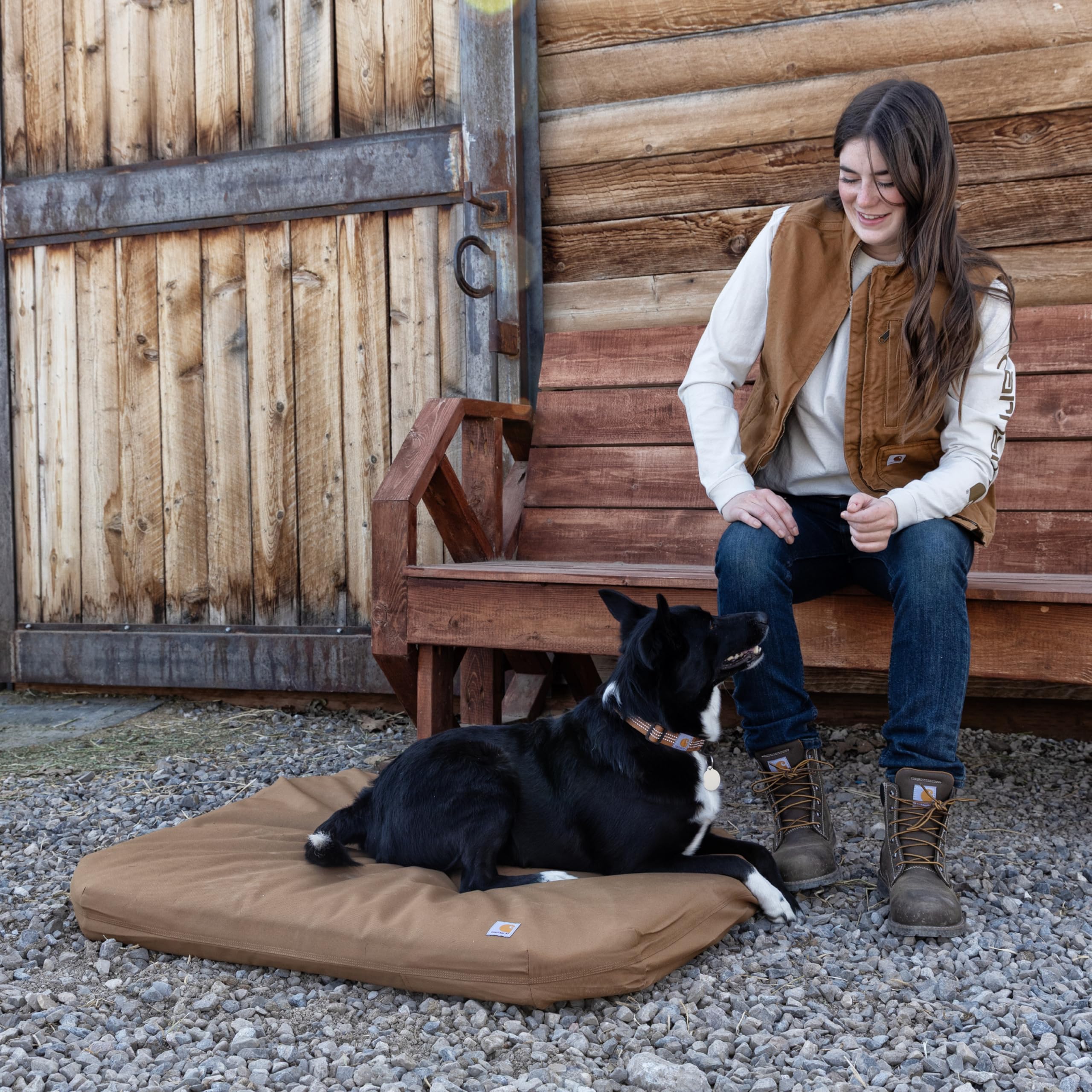 Carhartt Field Dog Bed almohadilla desmontable: lavado o reemplazo sencillo del relleno.