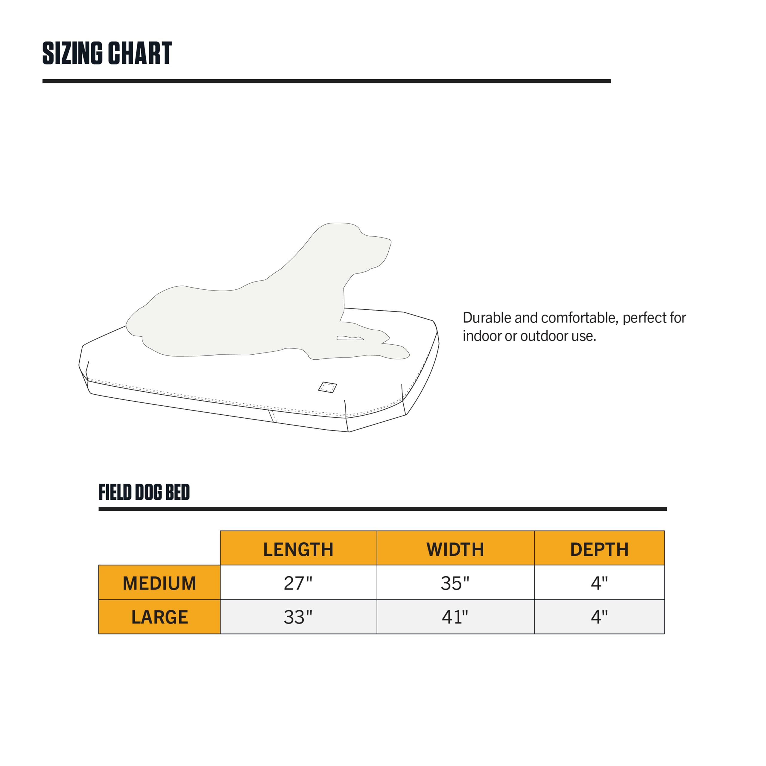 Carhartt Field Dog Bed recubrimiento fácil de limpiar: limpieza rápida tras la aventura.