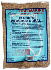 Carib Sea Coral Triturado para acuario; estabiliza pH y crea sustrato natural.