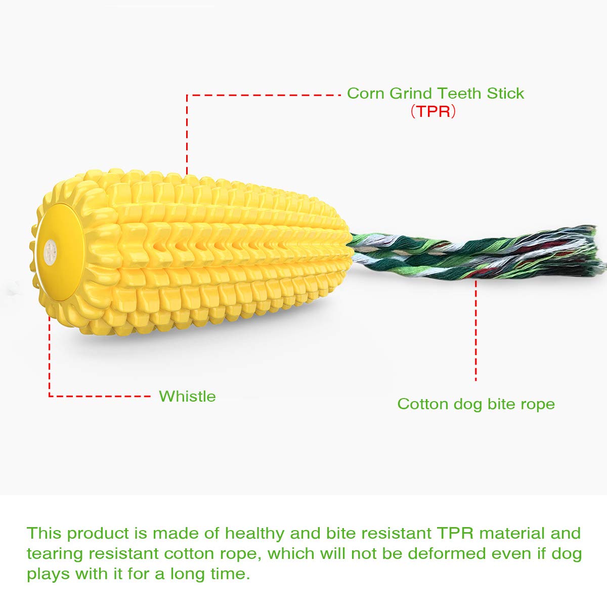 Carllg juguete para perro indestructible, ideal para mordidas intensas
