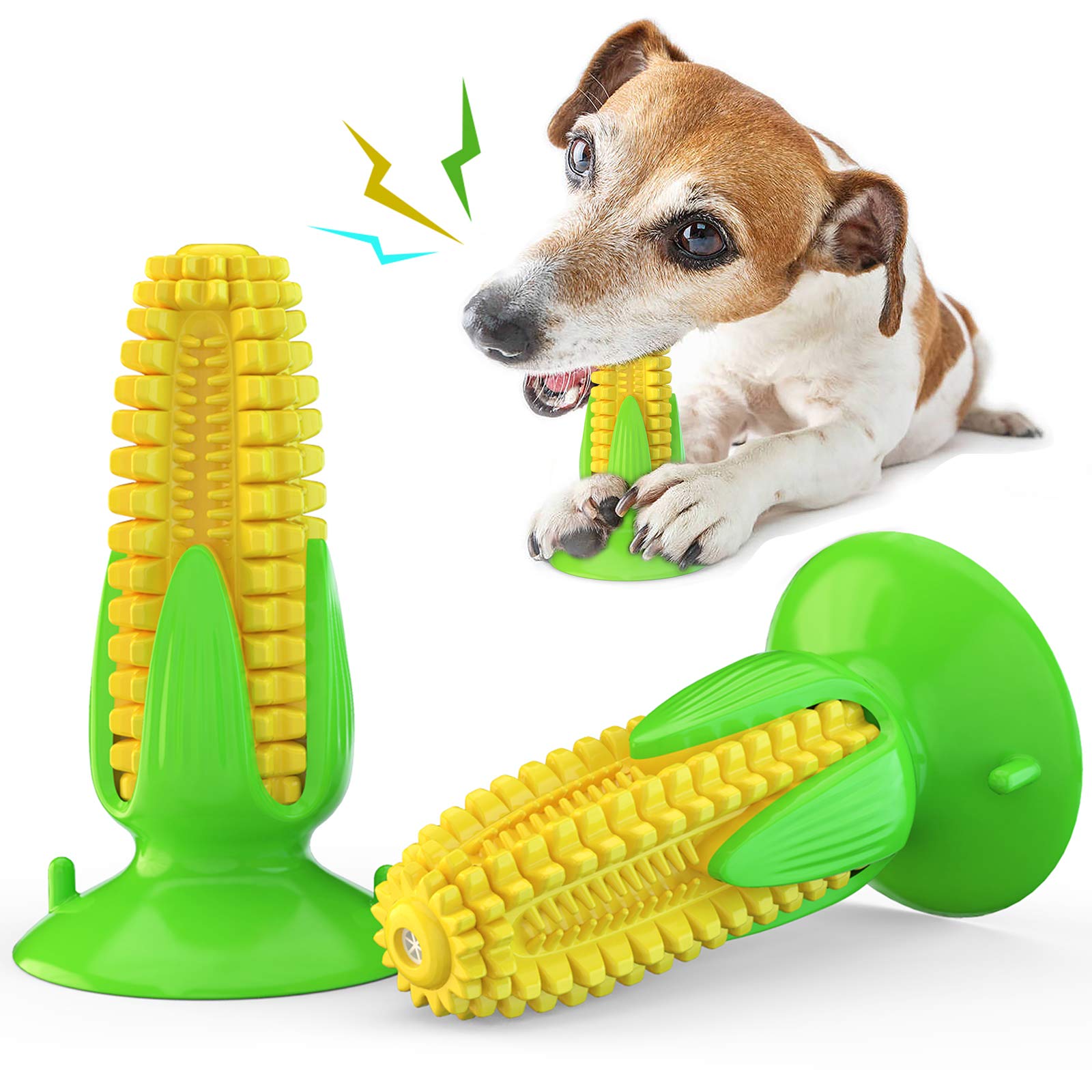 Carllg mordedor para cachorros con palito de maíz, ideal para mordidas suaves