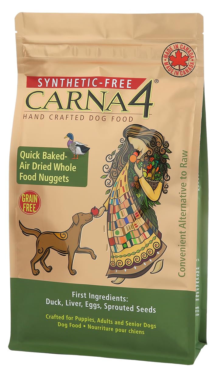 CARNA4 Alimento para perros con receta pato en bolsa, ideal para casa o viaje.